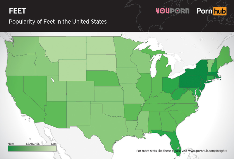 Illustration for article titled Maps show which body parts in porn are the most popular across the world